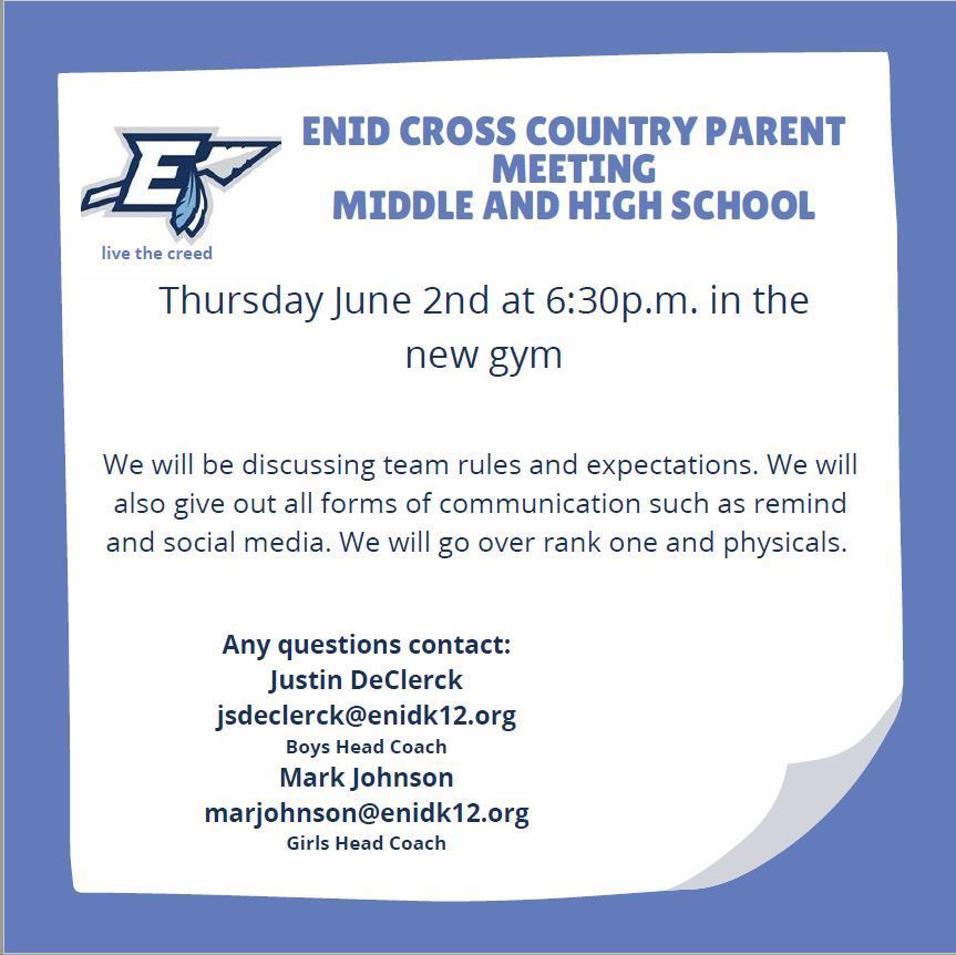 Cross Country Meeting