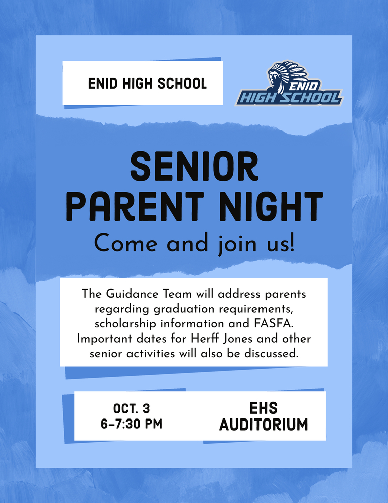 Flyer for EHS Parent Night