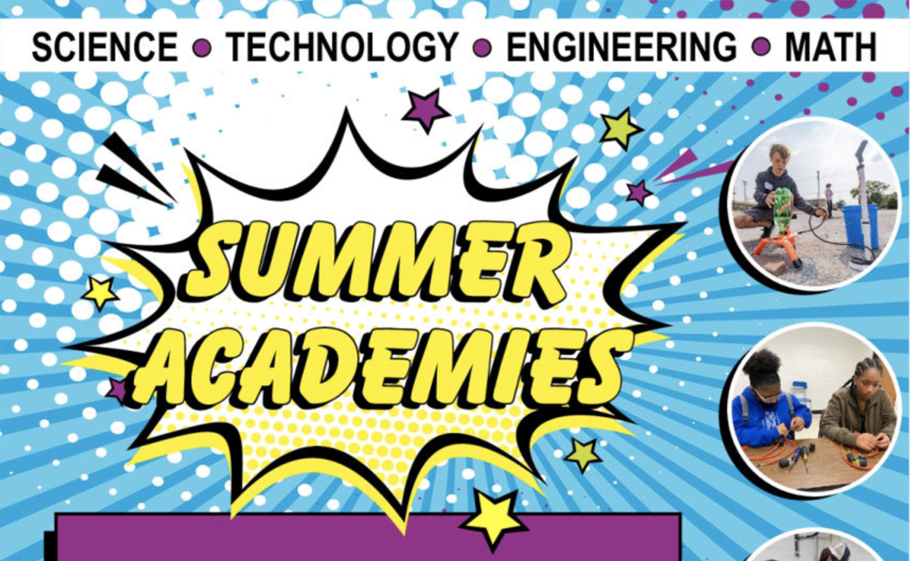 text reading science - technology - engineering - math Summer Academies