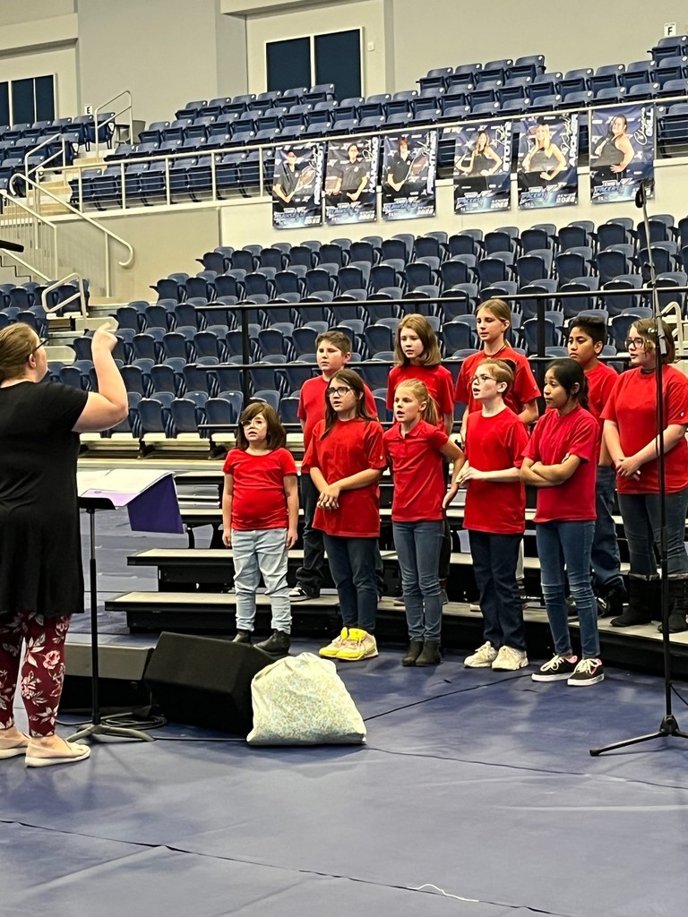 Elementary choir performing